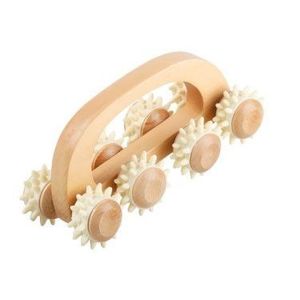 Dřevěný masážní roller/lunochod obraz