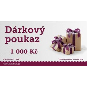 Dárkový poukaz 1 000 Kč obraz