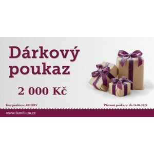 Dárkový poukaz 2 000 Kč obraz