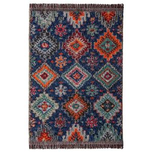 Flair Rugs KOBEREC S VYSOKÝM VLASEM, 200/300 cm tmavě modrá obraz