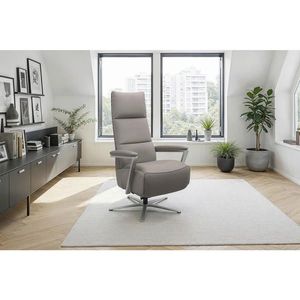Sit & More RELAXAČNÍ KŘESLO, kůže, šedá obraz