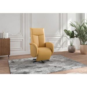 Sit & More RELAXAČNÍ KŘESLO, kůže, curry žlutá obraz