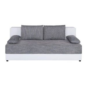 P & B ROZKLÁDACÍ POHOVKA, textil, kompozitní dřevo, šedá, bílá obraz
