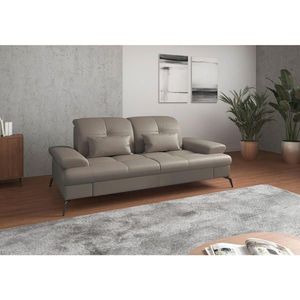 Sit & More 2, 5SEDÁK, šedá, pravá kůže obraz