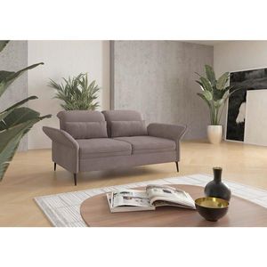 Sit & More TŘÍMÍSTNÁ POHOVKA, textil, šedohnědá obraz