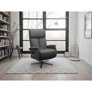 Sit & More RELAXAČNÍ KŘESLO, kůže, černá obraz