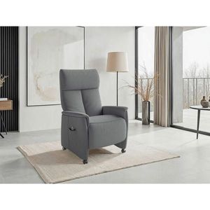 Sit & More RELAXAČNÍ KŘESLO, textil, šedá obraz