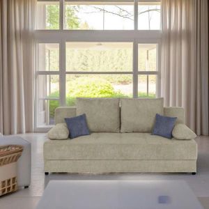 P & B ROZKLÁDACÍ POHOVKA, textil, kompozitní dřevo, béžová obraz