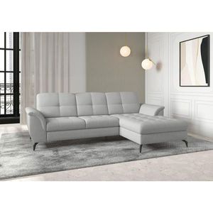 Sit & More ROHOVÁ SEDAČKA, textil, světle šedá obraz