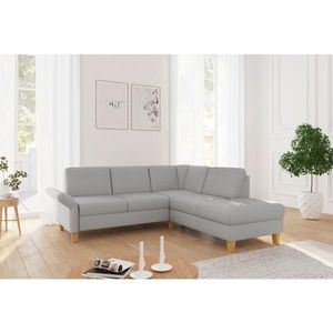 Sit & More ROHOVÁ SEDAČKA, textil, světle šedá obraz