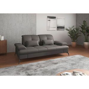 Sit & More TŘÍMÍSTNÁ POHOVKA, mokka, pravá kůže obraz