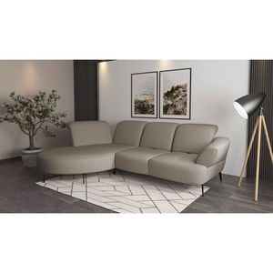 Sit & More ROHOVÁ SEDAČKA, textil, šedohnědá obraz