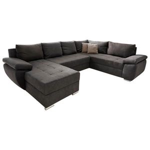 P & B SEDACÍ SOUPRAVA, textil, hnědá obraz