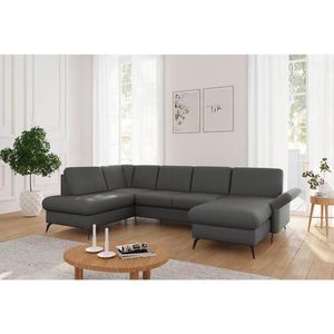 Sit & More SEDACÍ SOUPRAVA, textil, tmavě šedá obraz