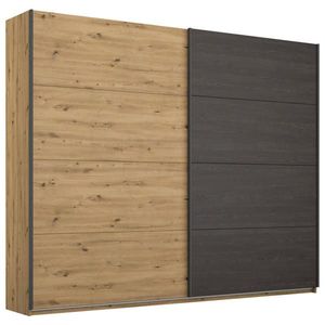 Rauch Möbel SKŘÍŇ S POSOUVACÍMI DVEŘMI, černá, dub artisan, 226/210/62 cm obraz