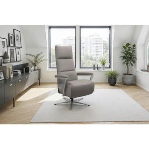 Sit & More RELAXAČNÍ KŘESLO, kůže, šedá obraz