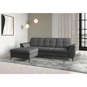 Sit & More ROHOVÁ SEDAČKA, textil, tmavě šedá obraz