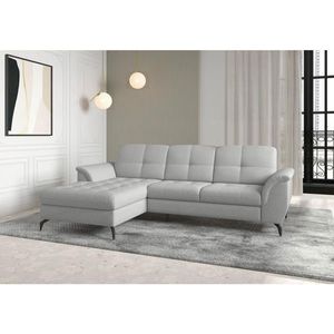 Sit & More ROHOVÁ SEDAČKA, textil, světle šedá obraz