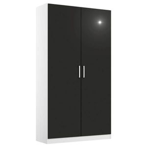 Rauch Möbel ŠATNÍ SKŘÍŇ S OTOČNÝMI DVEŘMI, šedá, bílá, 91/210/54 cm obraz