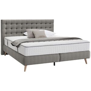 Carryhome POSTEL BOXSPRING, 120/200 cm, světle šedá obraz