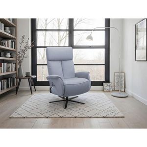 Sit & More RELAXAČNÍ KŘESLO, kůže, šedomodrá obraz