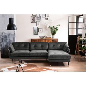 MID.YOU ROHOVÁ SEDAČKA, textil, antracitová obraz
