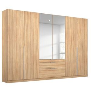 Rauch Möbel ŠATNÍ SKŘÍŇ S OTOČNÝMI DVEŘMI, barvy stříbra, Sonoma dub, 271/229/54 cm obraz