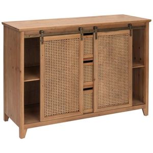 Livetastic KOMODA, ratan, jedle, přírodní barvy, 120/86/40 cm obraz