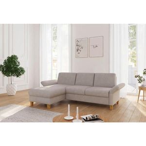 Sit & More ROHOVÁ SEDAČKA, textil, šedobéžová obraz