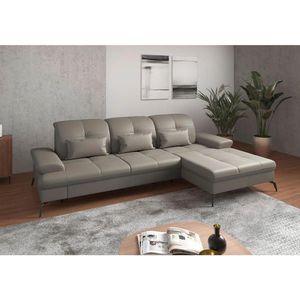 Sit & More ROHOVÁ SEDAČKA, kůže, šedá obraz