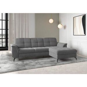 Sit & More ROHOVÁ SEDAČKA, textil, šedá obraz