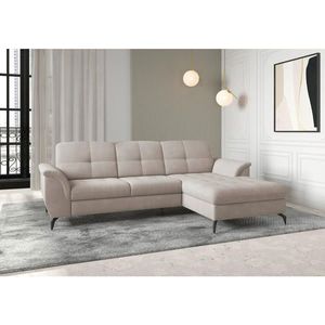 Sit & More ROHOVÁ SEDAČKA, textil, šedobéžová obraz
