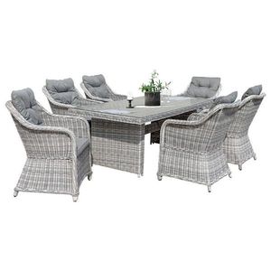 Ambia Garden ZAHRADNÍ JÍDELNÍ SET, kov, plast, sklo, textil obraz