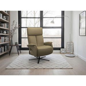 Sit & More RELAXAČNÍ KŘESLO, kůže, olivově zelená obraz