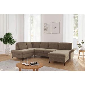 Sit & More SEDACÍ SOUPRAVA, textil, světle hnědá obraz