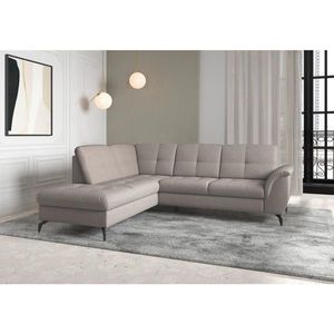Sit & More ROHOVÁ SEDAČKA, textil, šedohnědá obraz