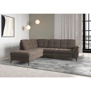 Sit & More ROHOVÁ SEDAČKA, textil, tmavě hnědá obraz