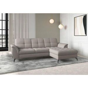 Sit & More ROHOVÁ SEDAČKA, textil, šedohnědá obraz