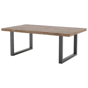 Hom`in KONFERENČNÍ STOLEK, černá, koňaková, kov, kompozitní dřevo, 120/70/45 cm obraz