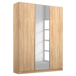 Rauch Möbel ŠATNÍ SKŘÍŇ S OTOČNÝMI DVEŘMI, barvy stříbra, Sonoma dub, 136/229/54 cm obraz