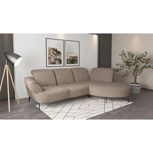 Sit & More ROHOVÁ SEDAČKA, textil, cappuccino obraz