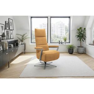 Sit & More RELAXAČNÍ KŘESLO, textil, hořčicově žlutá obraz