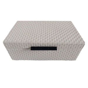 Ambia Home DEKORAČNÍ BOX, kůže, kompozitní dřevo obraz