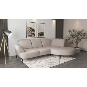 Sit & More ROHOVÁ SEDAČKA, textil, šedobéžová obraz