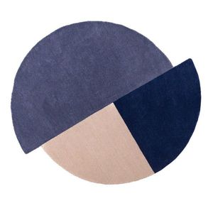 Flair Rugs VLNĚNÝ KOBEREC, 150/150 cm modrá obraz