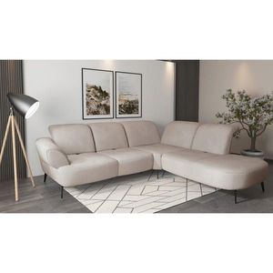Sit & More ROHOVÁ SEDAČKA, textil, šedobéžová obraz