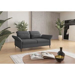 Sit & More TŘÍMÍSTNÁ POHOVKA, textil, tmavě šedá obraz