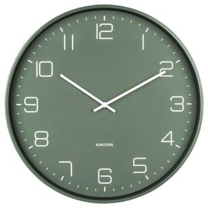 Karlsson NÁSTĚNNÉ HODINY zelená 40/40/4, 5 cm obraz