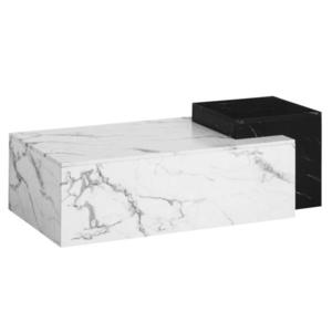 Livetastic KONFERENČNÍ STOLEK, černá, bílá, kompozitní dřevo, 120/60/40 cm obraz