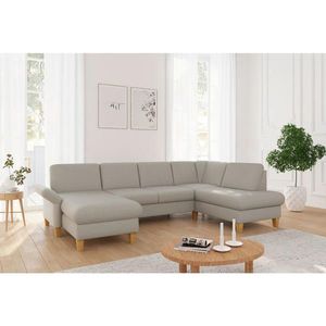 Sit & More SEDACÍ SOUPRAVA, textil, šedohnědá obraz